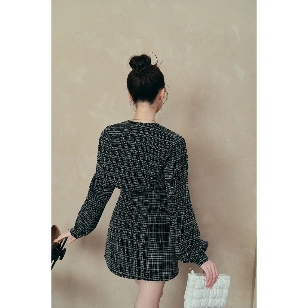 Set đầm nữ VANANHSCARLET kèm áo khoác S038S23