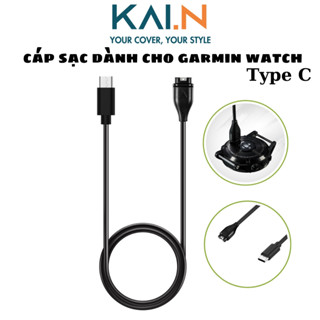 Cáp sạc nhanh Kai.N Type C đồng hồ Garmin Fenix 7, Fenix 6,5, Epix, Forerunner 955, 945, 935, 245, 255, 45, 645,165,55