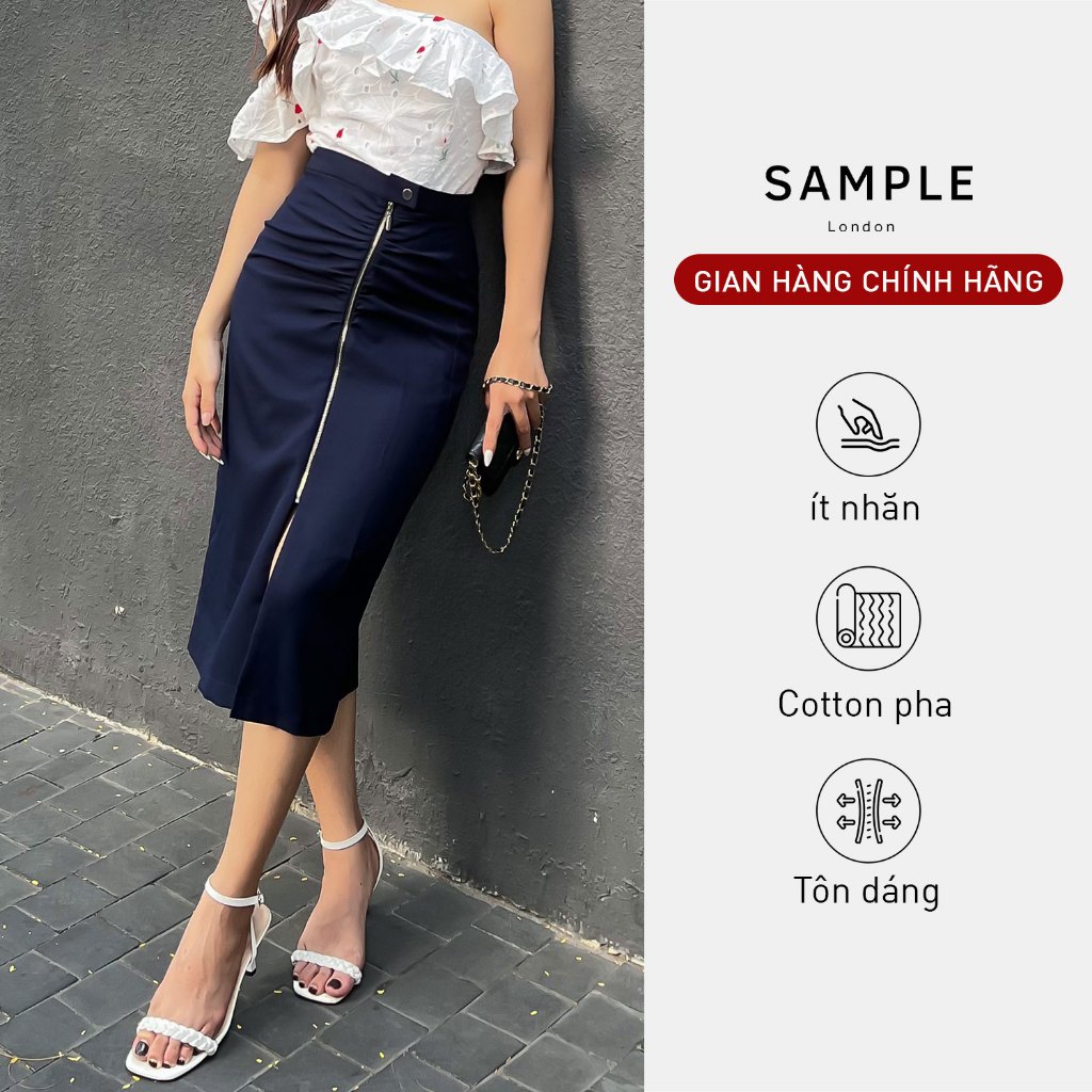 Chân váy dài xẻ tà Hannah skirt độc quyền SAMPLE LONDON phù hợp mọi hoạt động cho các nàng