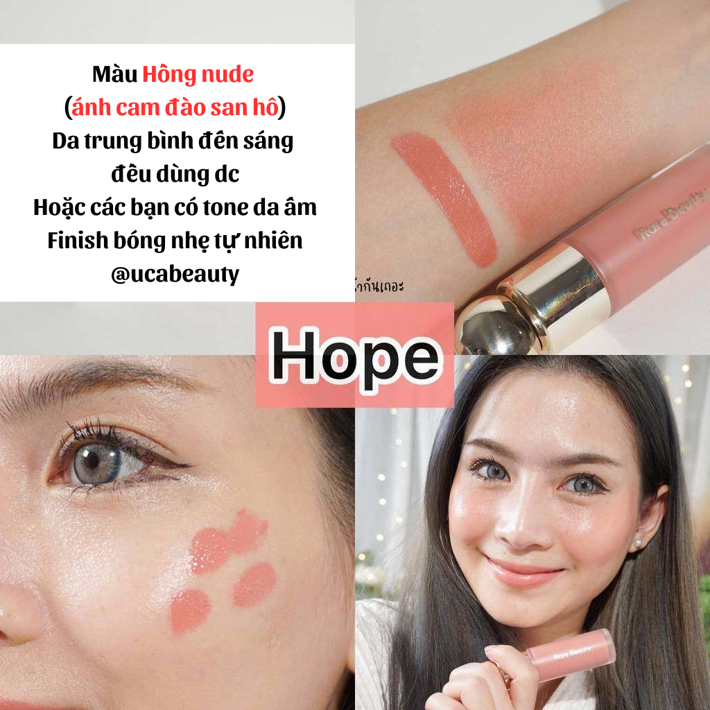Má Hồng Kem Rare Beauty Soft Pinch Liquid Blush Tươi Tắn Bền màu