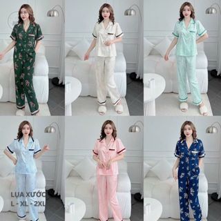 Đồ bộ ngủ mặc nhà - Pijama chất lụa sang trọng - DBB103