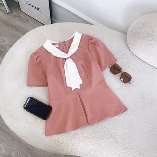 Áo peplum thô sắc màu
