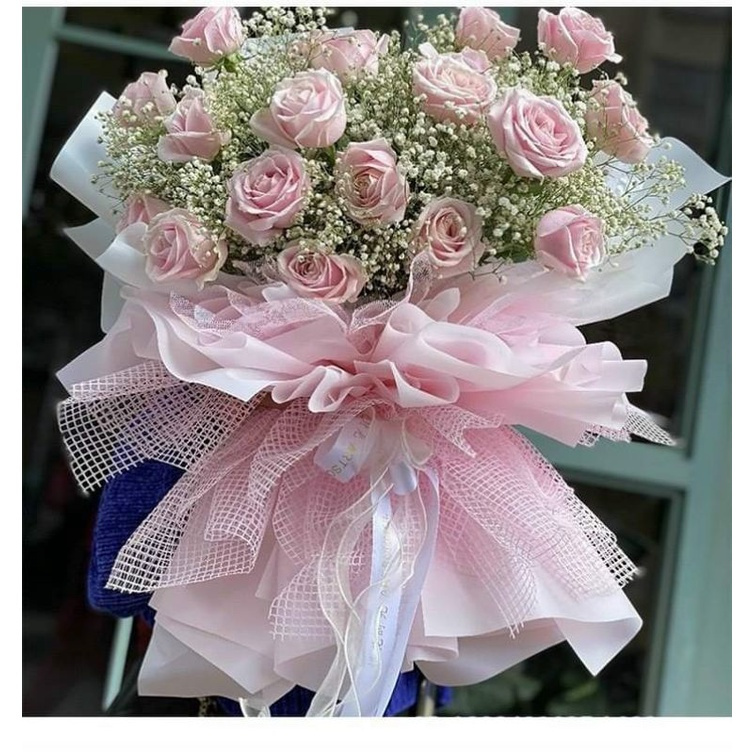 Ruy băng voan lụa trơn cuộn to 9m bản rộng 4cm dùng làm nơ, trang trí sinh nhật