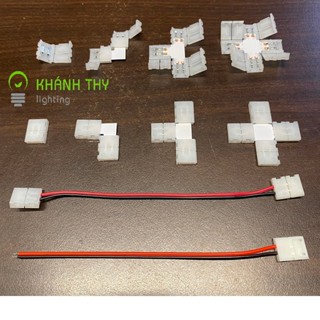 Đầu nối led dây, kẹp nối led dây, ghim nối led 12v 24v, nối thẳng, góc L, ngã 3, ngã 4 size 8mm