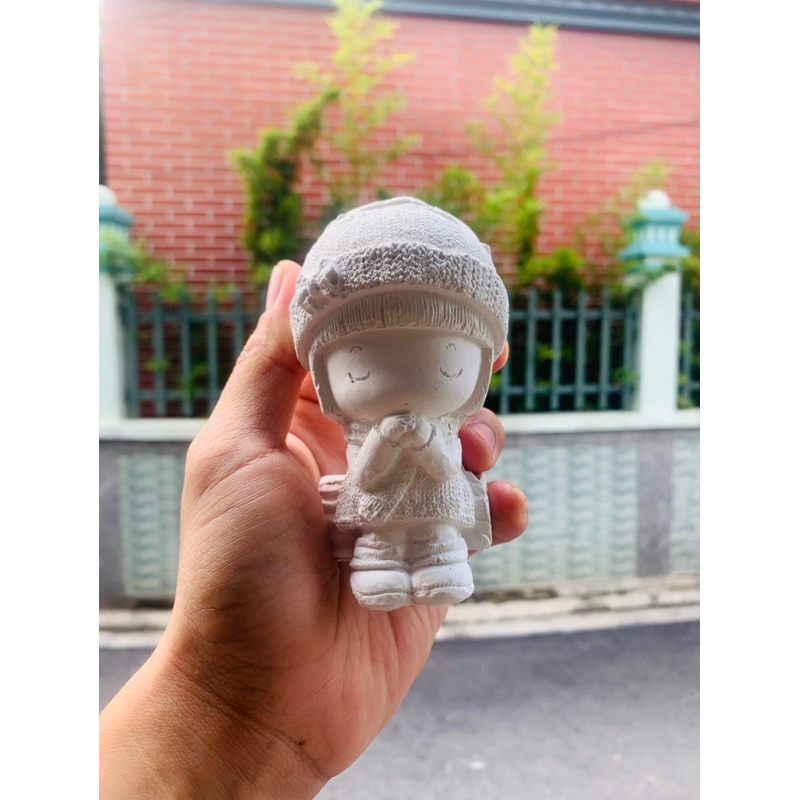 Tô tượng thạch cao công chúa, siêu nhân, hồ ly… size 8-10cm