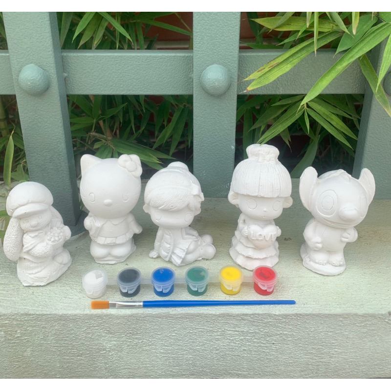 Tô tượng thạch cao công chúa, siêu nhân, hồ ly… size 8-10cm