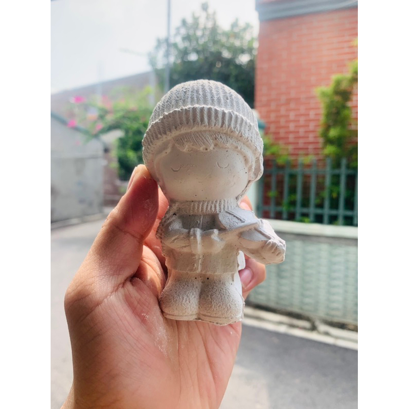Tô tượng thạch cao công chúa, siêu nhân, hồ ly… size 8-10cm