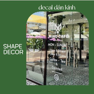 Decal dán kính decal dán gương theo yêu cầu
