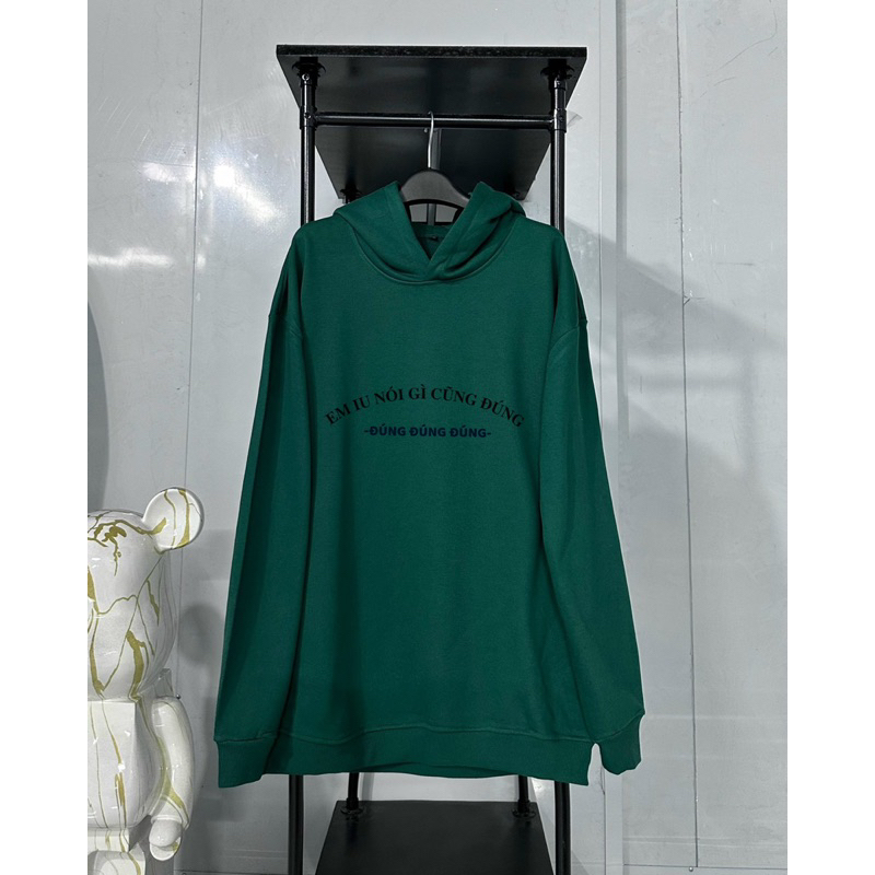 Áo hoodie Em iu nói gì cũng đúng hàng 800gam dày xịn, Áo hoodie in theo yêu cầu