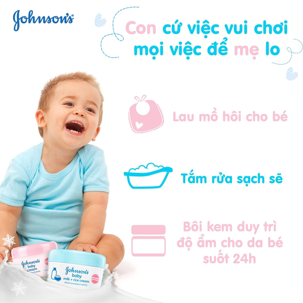 Kem Dưỡng Thể Cấp Ẩm Johnson's Baby Cream