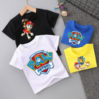 Áo thun đội chó cứu hộ paw patrol mini cho bé trai, từ 10- 40kg  chất liệu cotton co dãn,từ 5 tuổi trở lên