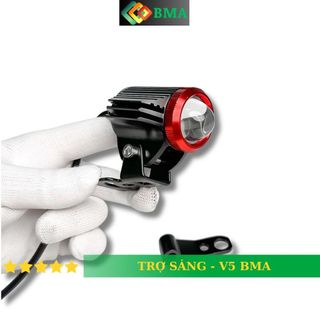 Đèn trợ sáng bi cầu v5 bma, 3 chế độ sáng 12-24v dc lắp xe máy , ô tô , xe đạp điện...