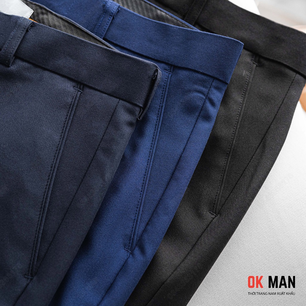 Quần âu nam OKMAN form slimfit co giãn tốt