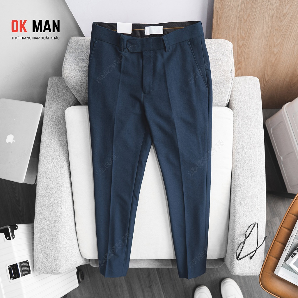 Quần âu nam OKMAN form slimfit co giãn tốt