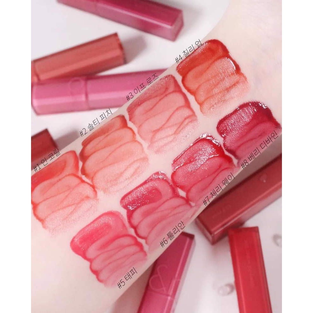 Son Tint Bóng Romand Dewyful Water Tint 5g Siêu Lì Cho Đôi Môi Căng Mọng