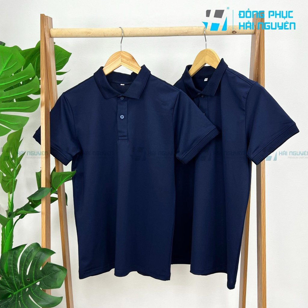 Áo thun cá sấu polo bo gân làm đồng phục Đủ Màu