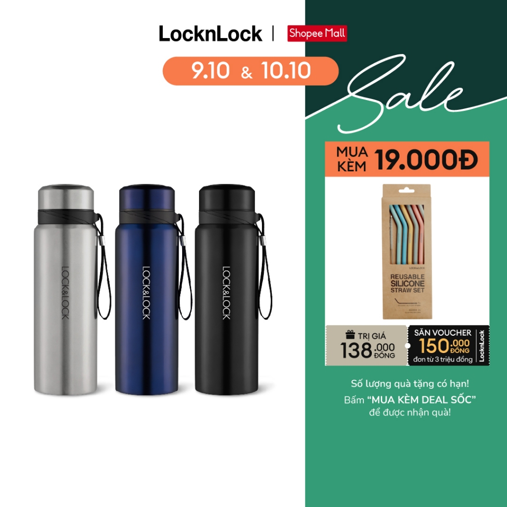 Bình Giữ Nhiệt Thép Không Gỉ Vacuum Bottle Lock&Lock (800ml) LHC6180