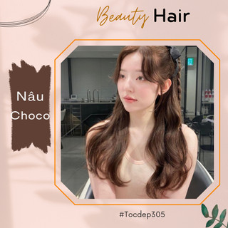 Thuốc Nhuộm màu Nâu hương chocolate - tặng kèm oxi