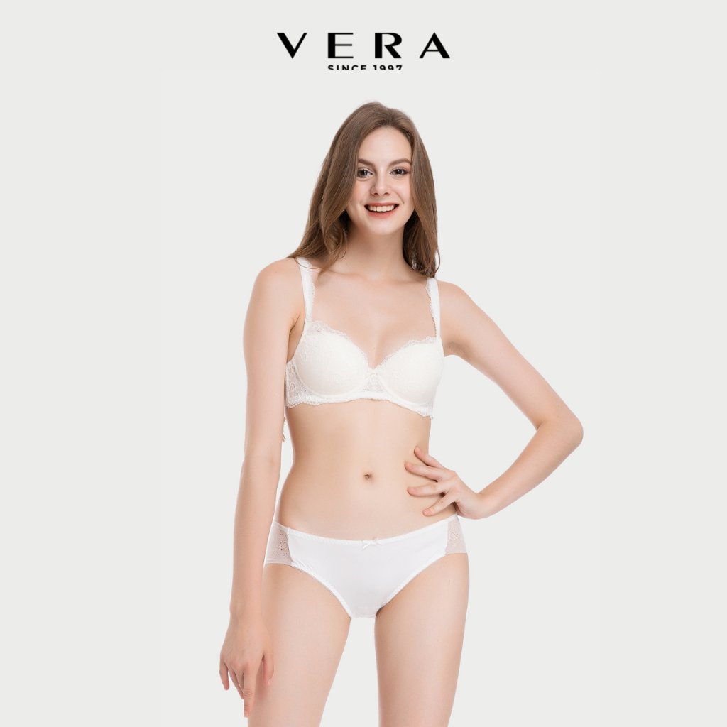 Quần lót bikini nữ Misaki trơn phối ren dáng cơ bản - M1011