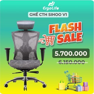 Ghế Văn Phòng Ergonomic Cao Cấp Sihoo V1 - Bảo Hành 3 năm