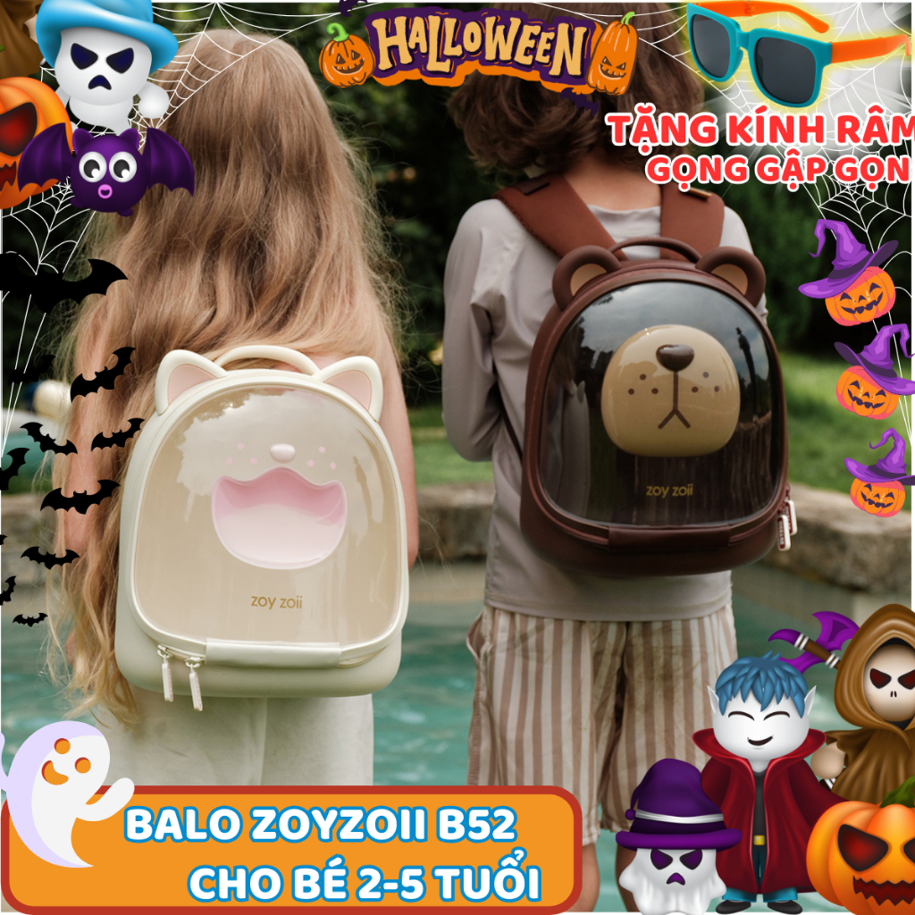 (HÀNG CÓ SẴN)Balo đi học chống gù Zoyzoii B52 cho bé tiểu học Retro series, siêu nhẹ tiêu chuẩn Châu Âu