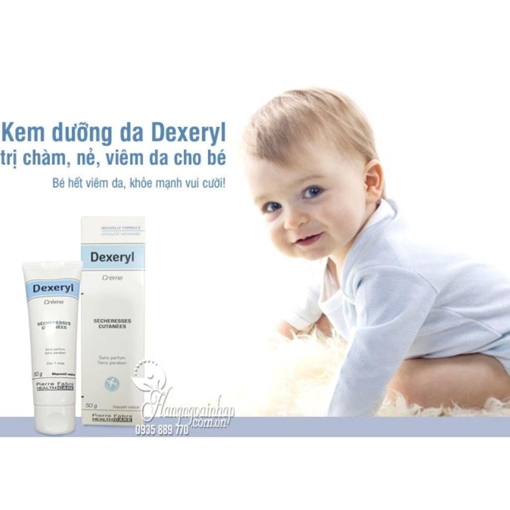 Kem Dưỡng Da Chống Nẻ Pháp Dexeryl Crème 250g - Nẻ Chàm Glycerol Vaseline Paraffine Creme