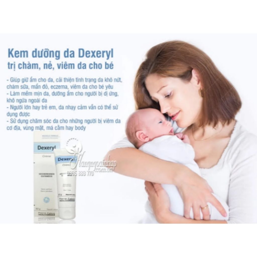 Kem Dưỡng Da Chống Nẻ Pháp Dexeryl Crème 250g - Nẻ Chàm Glycerol Vaseline Paraffine Creme