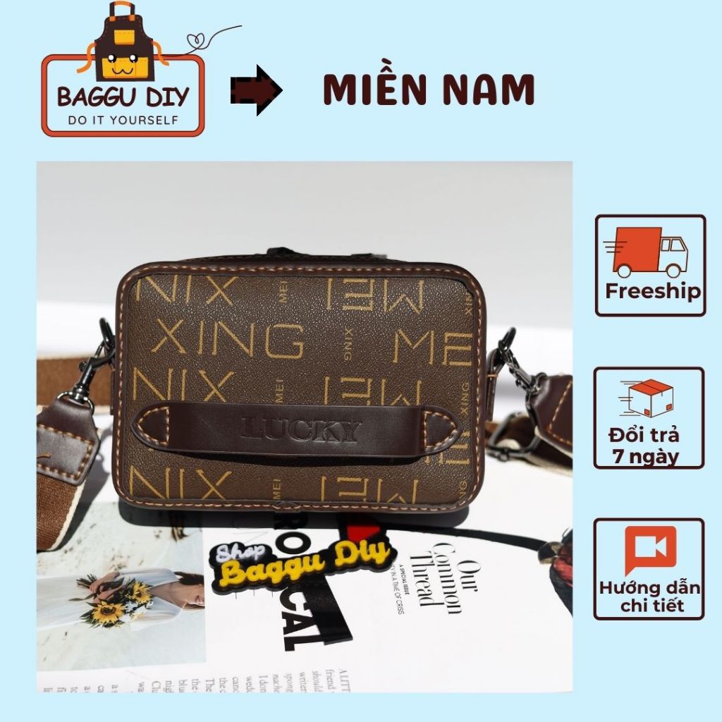 Túi tự đan handmade Nam Nữ có đan sẵn, mang cặp couple dễ thương, kèm VIDEO hướng dẫn chi tiết BAGGU DIY J01