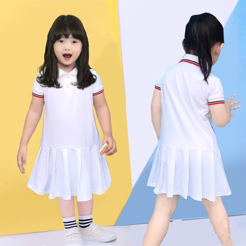 Váy polo tay ngắn kiểu dáng thời trang Medokids váy đuôi cá váy xinh cho bé gái 1-6 tuổi