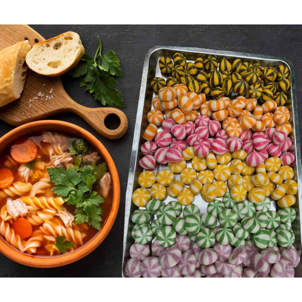 Viên thả lẩu mix 5 vị Yosa Singapo 500g Thả Lẩu, chiên siêu ngon