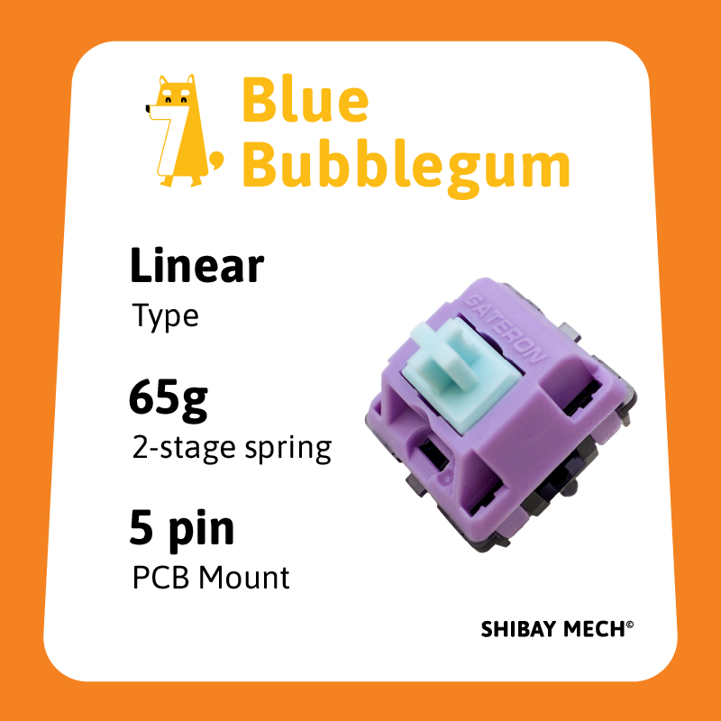 Blue Bubblegum V2 Switch - Công tắc bàn phím cơ