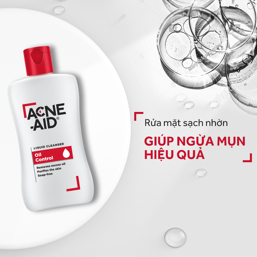 Sữa rửa mặt ACNE - AID LIQUID CLEANSER 100ml - Cho Da Nhờn Và Mụn