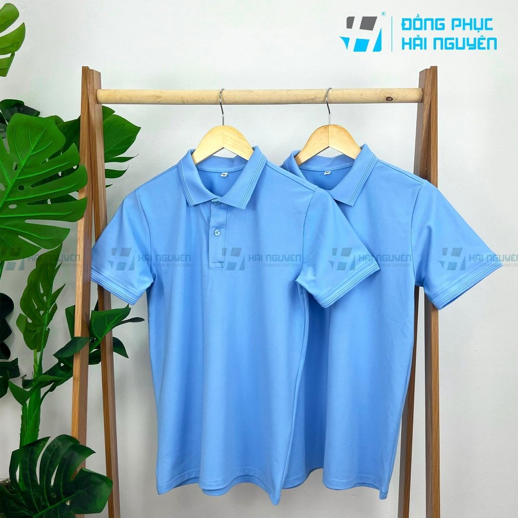 Áo thun cá sấu polo bo gân làm đồng phục Đủ Màu