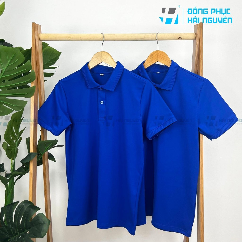 Áo thun cá sấu polo bo gân làm đồng phục Đủ Màu