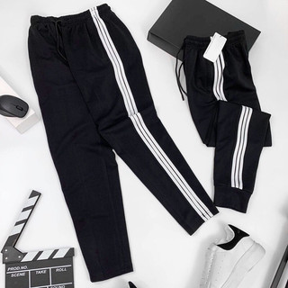 Quần thể dục 3 sọc nam nữ - quần jogger thể thao  form chuẩn, chất dày đẹp