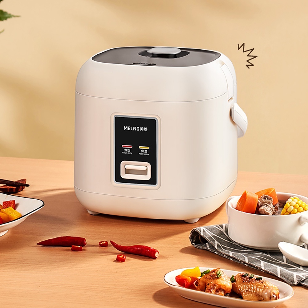 Nồi cơm điện đa năng MeLing, nồi cơm mini 2L dùng nấu cơm, nấu cháo, nấu súp, hầm và hấp đồ ăn. Bảo hành 2 năm.