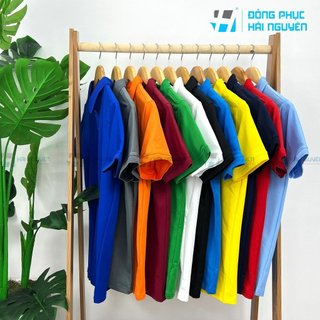 Áo thun cá sấu thái có giãn 4 chiều polo bo gân làm đồng phục  (hàng xuất khẩu dư)
