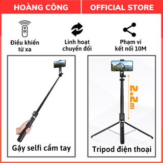 Gậy chụp ảnh tripod/ selfi bluetooth điện thoại, livestream, vlog đa năng kéo dài 2m2 Gochek SS100, Bảo hành 12 tháng