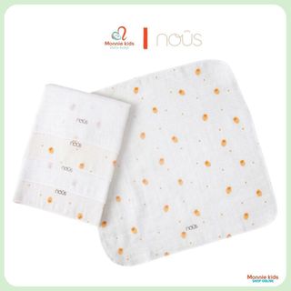 Set 5 khăn sữa Nous 100% xô muslin tự nhiên, khăn sữa mềm mại cho bé - Monnie Kids