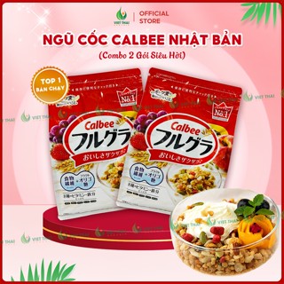 [Combo Siêu Hời] Ngũ cốc Calbee Ăn Kiêng Giảm Cân Nhật Bản Mix Sữa Chua Granola 750G Việt Thái