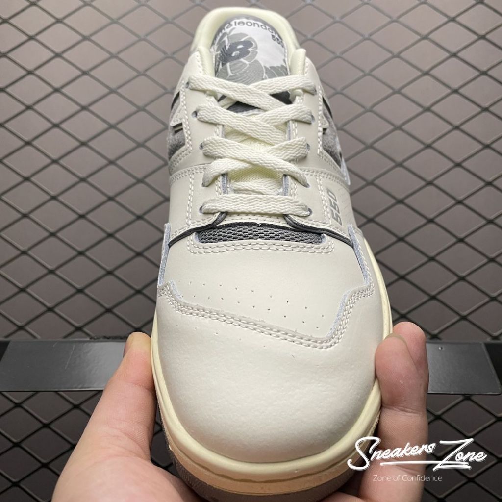 Giày Thể Thao Nam Nữ NB 550 x Aime Leon Dore "White Grey" Màu Vàng Xám Cực Phong Cách Năng Động Sneakers World