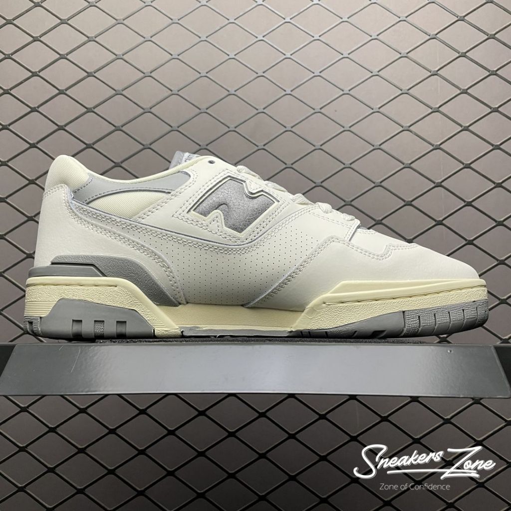 Giày Thể Thao Nam Nữ NB 550 x Aime Leon Dore "White Grey" Màu Vàng Xám Cực Phong Cách Năng Động Sneakers World