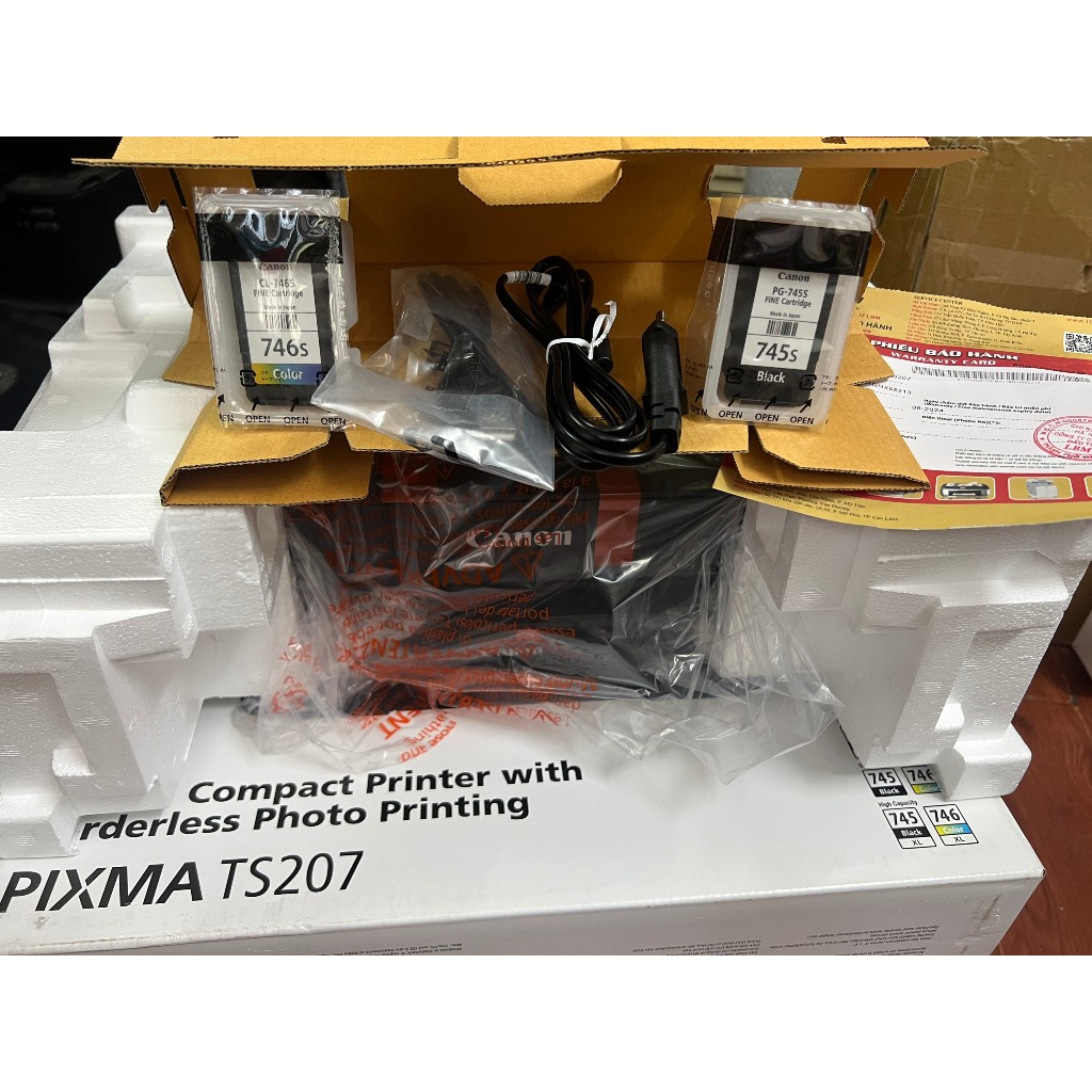 Máy in phun màu Canon  PIXMA TS207 in màu khổ  A4 - Hàng chính hãng