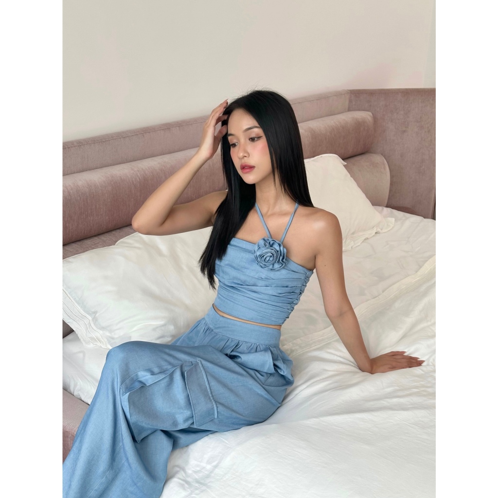 11.11 - 17.11|| BIG SALE UP TO 50% + VC 111K || JIRENE Quần dài LULLABY ống rộng túi hộp năng động trẻ trung