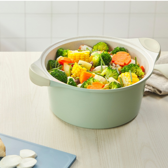 Nồi vân đá Omi Simple - 2 kích cỡ - Chất liệu nhôm đúc nguyên khối cao cấp