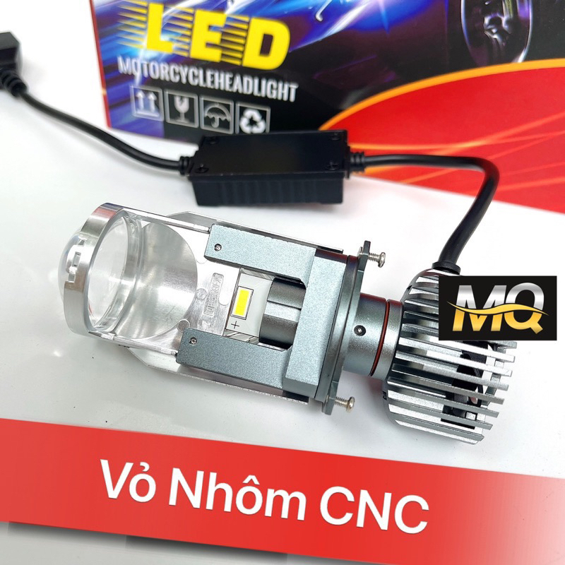 🎉 Đèn Pha Led Bi Cầu T2 - H4 Lắp Ô Tô Xe Máy 🧨