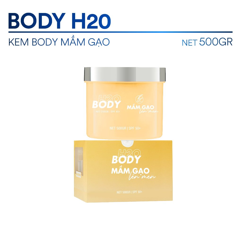 BODY MẦM GẠO H2O 500GR
