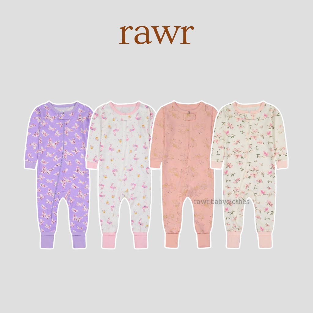 Bộ đồ liền thân vớ lật bodysuit body sleep cho bé gái 1 tuổi đến 2 tuổi mặc thu đông (Chọn mẫu)