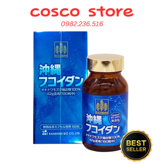 (Hàng Auth) Okinawa Fucoidan Kanehide Bio - Fucoidan xanh Nhật Bản 180 viên - Hỗ trợ điều tri u bướu