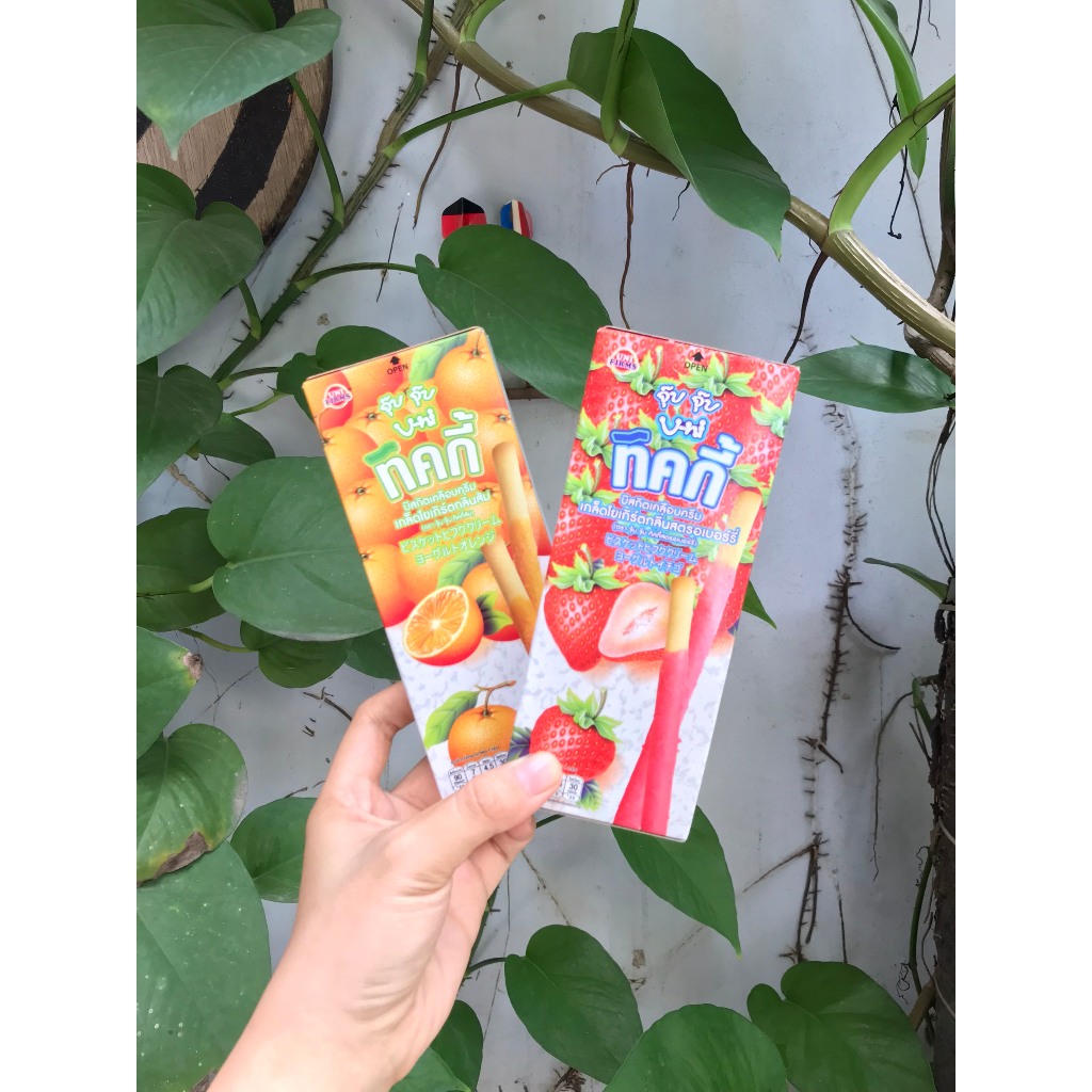 Bánh Que Ticky Thái Lan Sữa Chua Kem Cam
